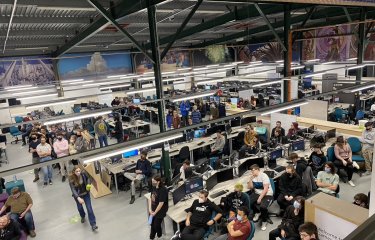 Birds eye shot of the Games academy