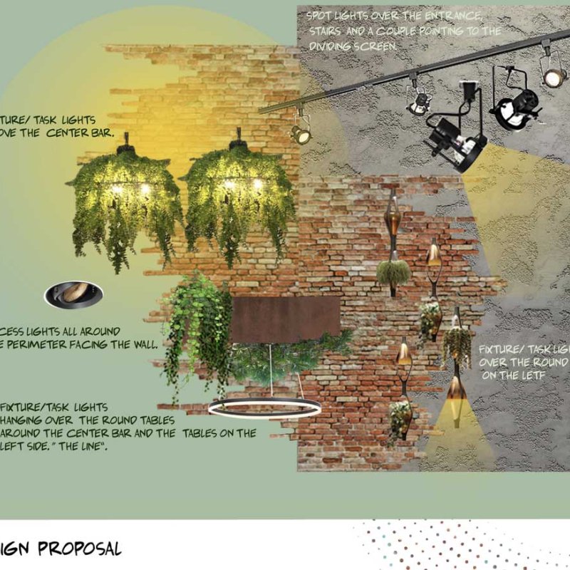 Artwork by an interior design student.